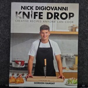 Nick DiGiovanni Knife Drop Cookbook Hardcover Gordon Ramsay Foreword Recipes